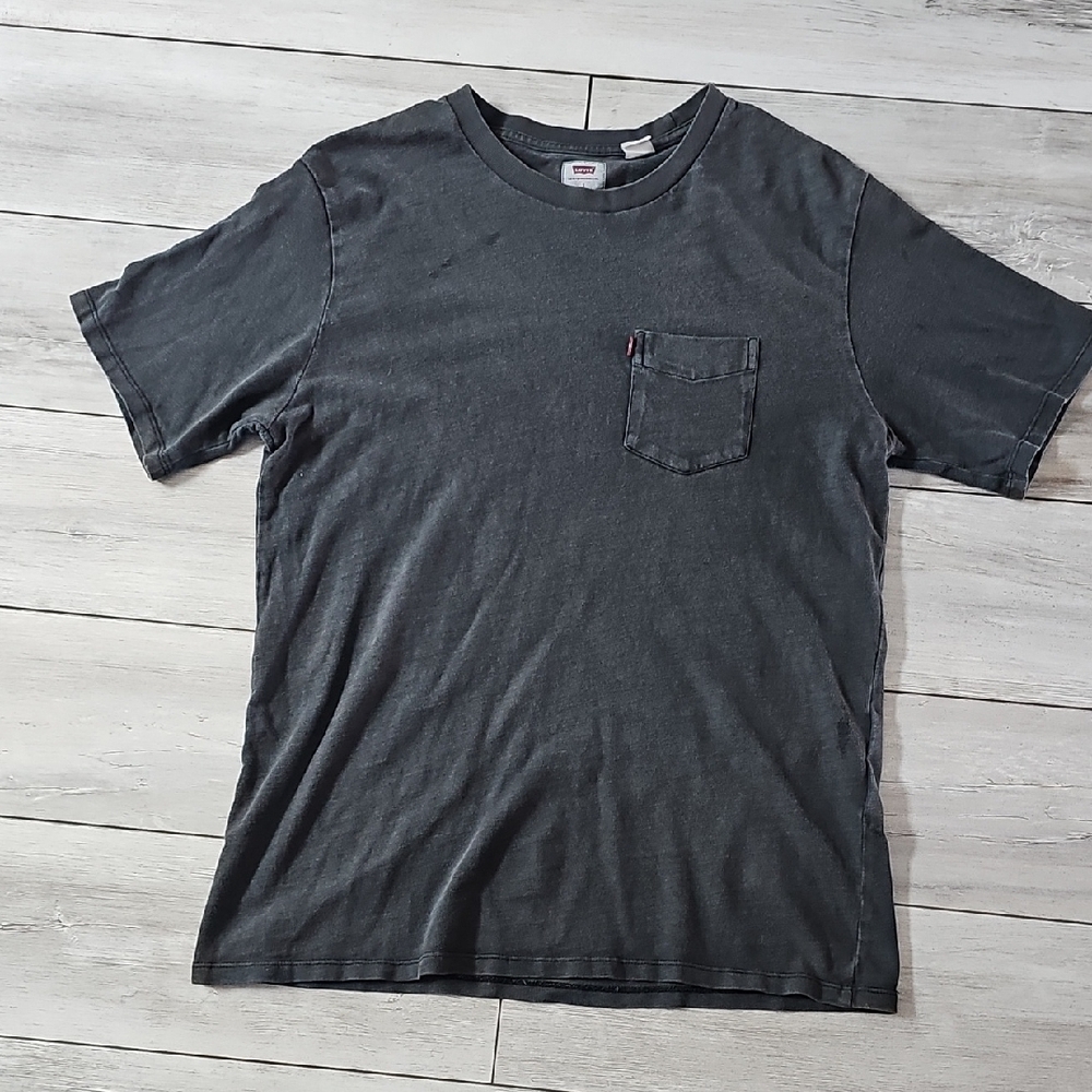 Denizen from Levi's Black Short Sleeve Tee Essential Cotton